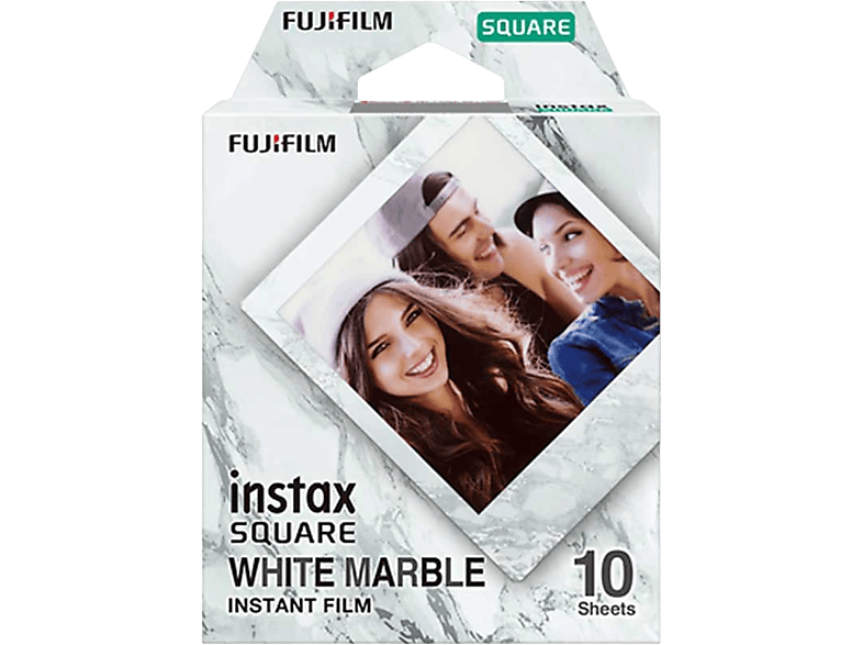 FUJIFILM Instax Square - Instant Film (Weisser Marmor)