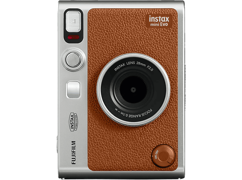 FUJIFILM Instax Mini Evo - Sofortbildkamera Braun