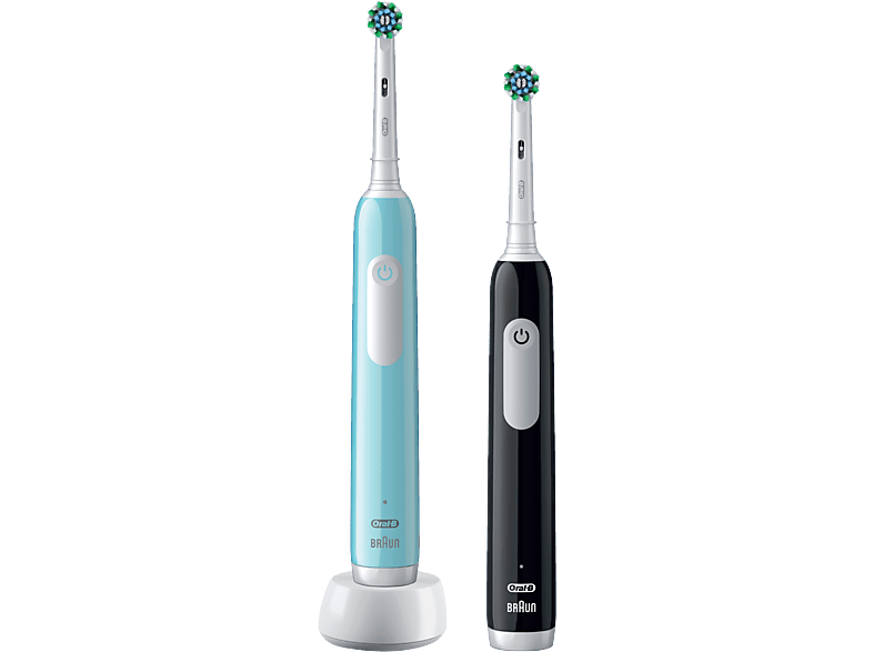 ORAL-B PRO Series 1 Duo - Elektrische Zahnbürste (Blau/Schwarz)