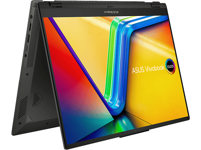 ASUS Vivobook S 16 Flip OLED TP3604VA-MY051W, Convertible 2 in 1 Laptop, mit Display Touchscreen, Intel® Core™ i7 i7-13700H Prozessor, GB RAM, TB SSD, Iris® Xᵉ, Midnight Black, Windows 11 Home