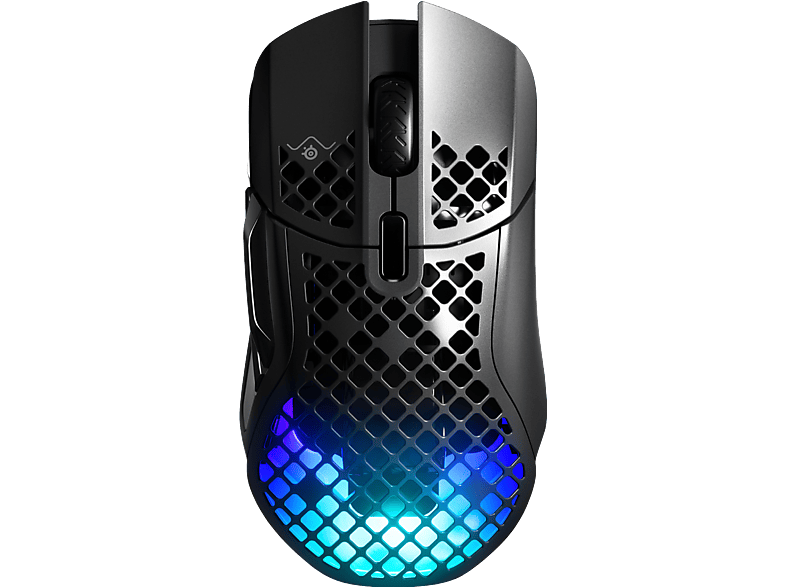 STEELSERIES Aerox 5 - Gaming Maus, Kabellos, Optisch mit Laserdioden, 18000 dpi, Schwarz