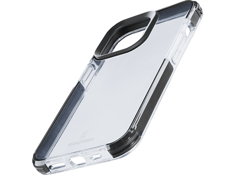 CELLULARLINE Tetra Force Strong Guard, Backcover, Apple, iPhone 15 Plus, Transparent/Schwarz
