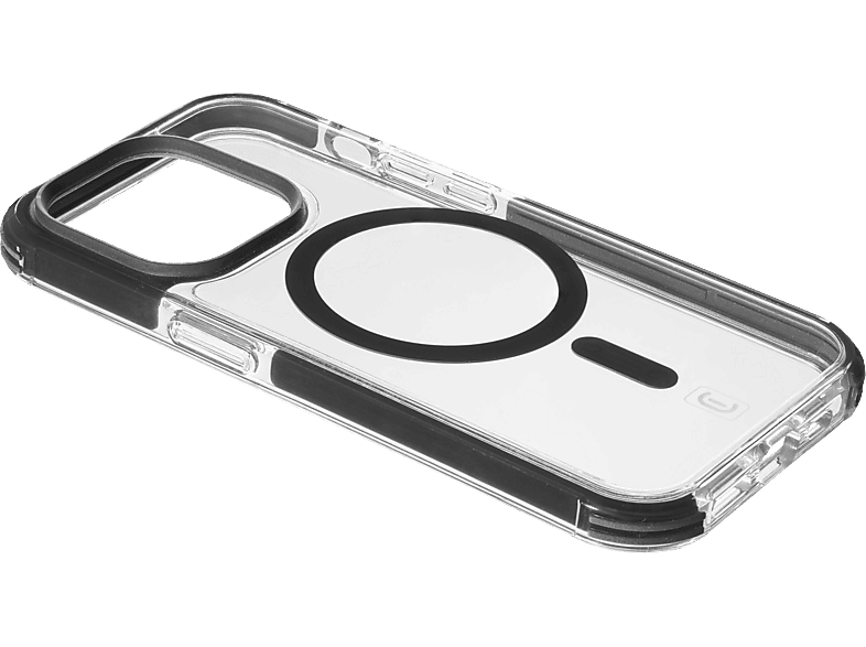 CELLULARLINE Tetra Force Strong Guard Mag, Backcover, Apple, iPhone 15 Pro Max, Transparent/Schwarz