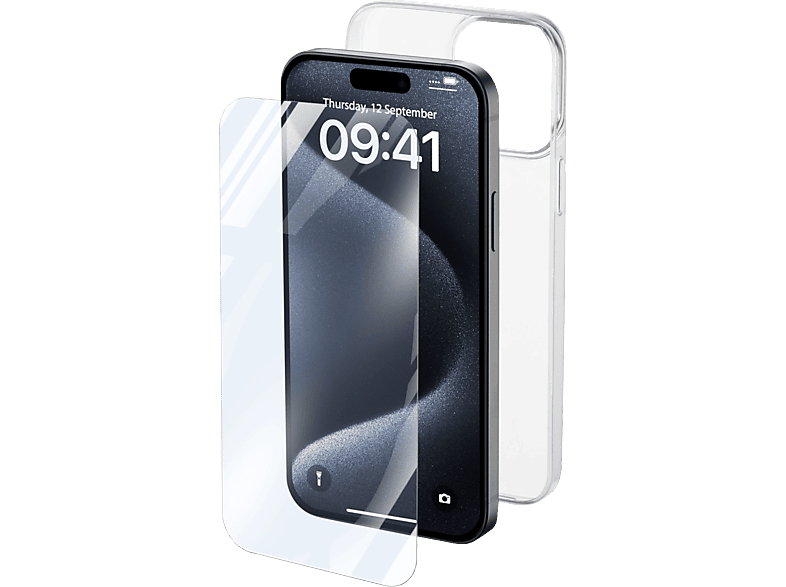 CELLULARLINE Protection Kit - Zubehörset (Passend für Modell: Apple iPhone 15 Pro Max)