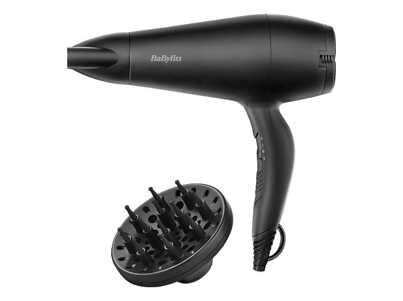 BABYLISS D215DCHE Power Smooth 2000 - Haartrockner (Schwarz)