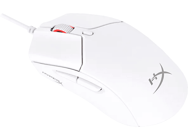HYPERX Pulsefire Haste 2 - Gaming Maus, Kabelgebunden, Optisch mit Laserdioden, 26000 dpi, Weiß