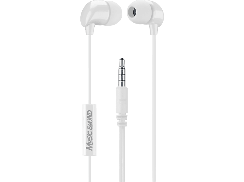 MUSIC SOUND Voice - Kopfhörer (In-ear, Weiss)