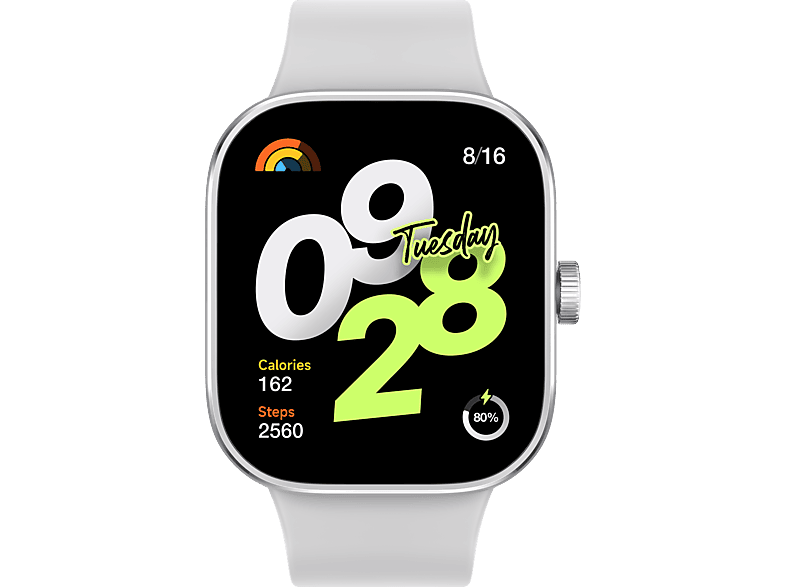 XIAOMI Redmi Watch 4 - Smartwatch (135 205 mm, TPU, Silver Gray)