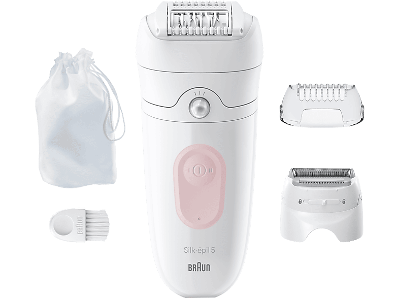 BRAUN Silk-épil 5 5-030 - Epilierer (Weiss/Pink)