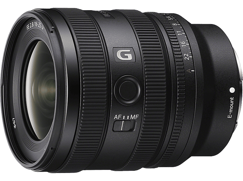SONY FE 16-25 mm F2.8 G 16 - 25 f/2.8 (Kleinste Blende f/22) G-Lens, Circulare Blende, ASPH, ED, LM, FHB, DMR (Zoomobjektiv für Sony E-Mount, Schwarz)