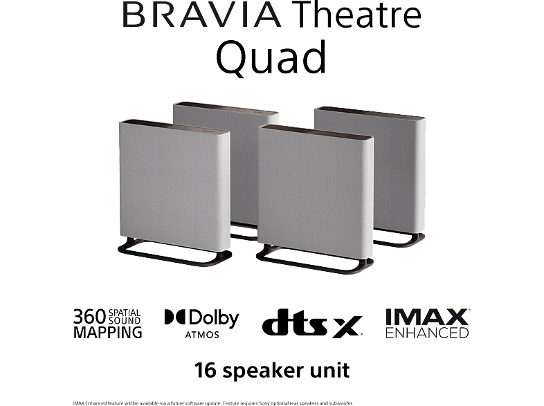 SONY BRAVIA Theatre Quad, Home Entertainment-System, Grau/Schwarz
