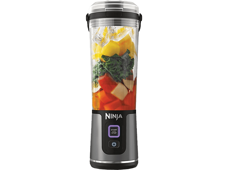 NINJA BC151CHBK BLAST Kabelloser Mixer Schwarz/Grau (100 W, 532 ml)