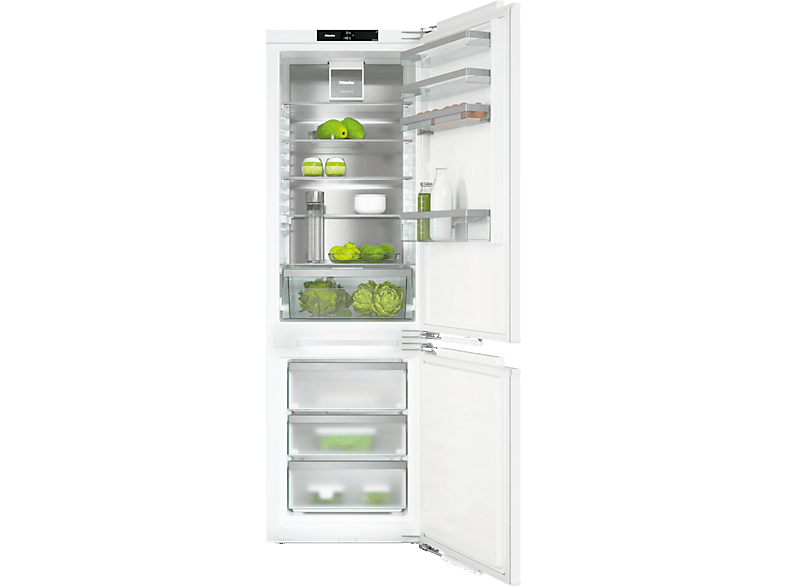 MIELE KFN 7764 C Kühl-/Gefrierkombination (Einbaugerät) (C, 145 kWh, 1770 mm hoch, Weiss)