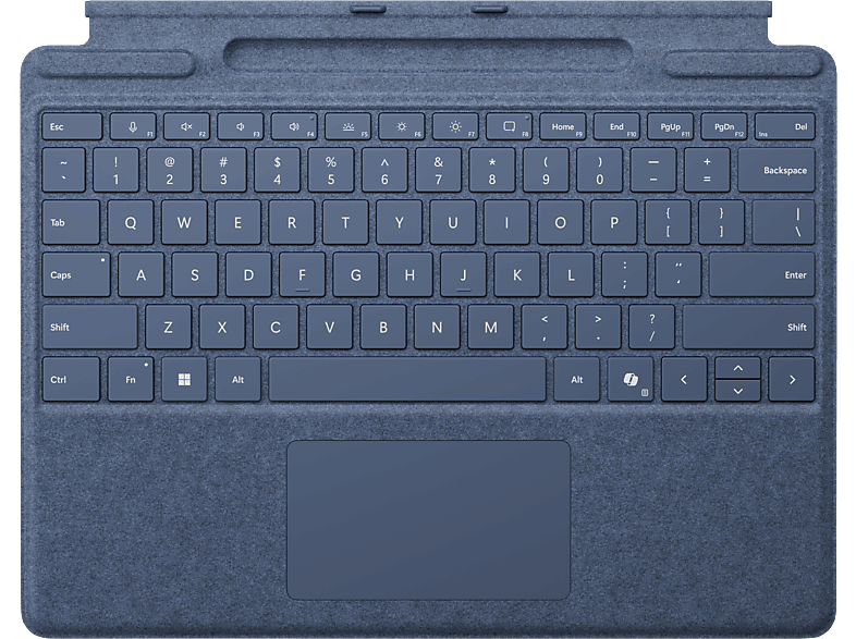 MICROSOFT Surface Pro Keyboard mit Stiftaufbewahrung Tastatur Saphirblau