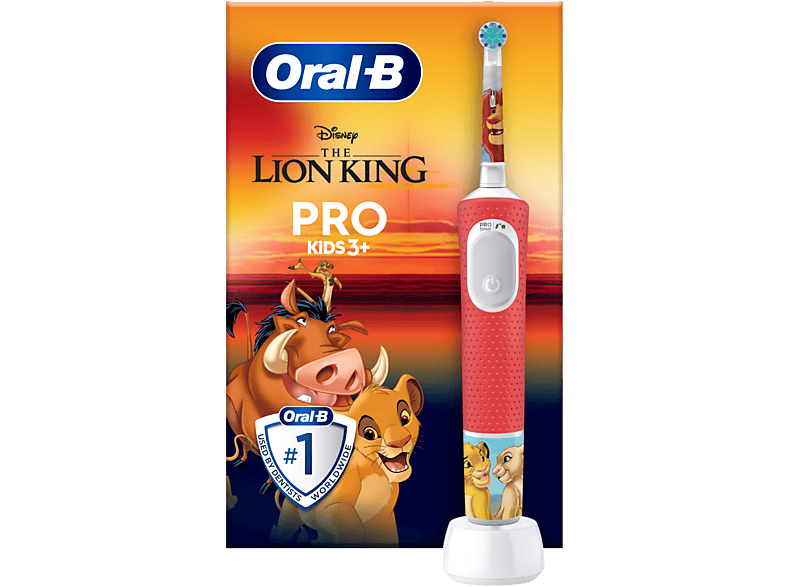 ORAL-B Vitality Pro 103 Kids Lion King Elektrische Zahnbürste Mehrfarbig, Reinigungstechnologie: Oszillierend / Rotierend (2D)