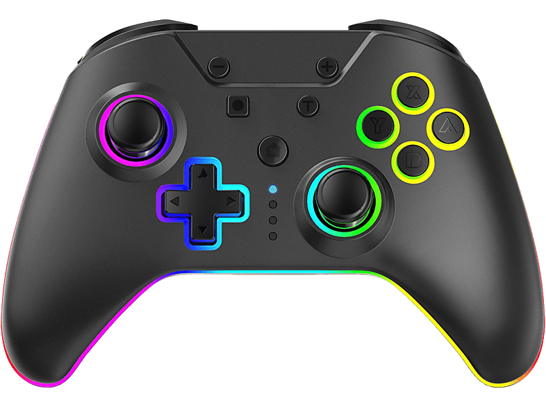 ARMOR3 NuRivalNuRival Light Up Wireless Controller Schwarz für Nintendo Switch, Switch OLED, Lite