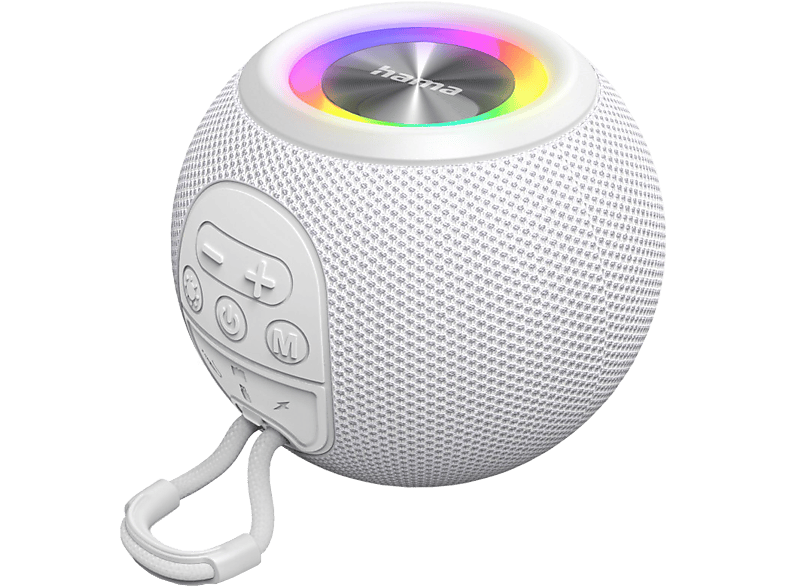 HAMA Ball Shape Speaker Bluetooth-Lautsprecher, Weiss