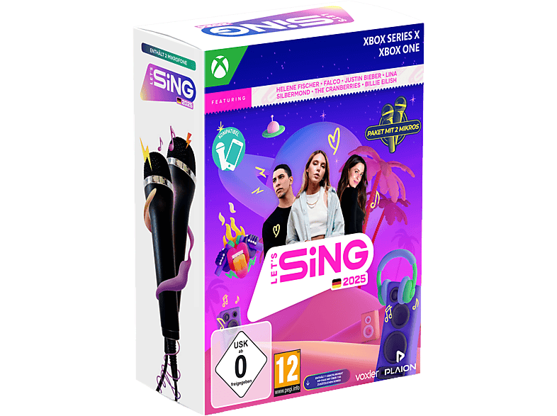 Let's Sing 2025 mit deutschen & internationalen Hits (+2 Mikros) - Xbox Series X One [Deutsch]