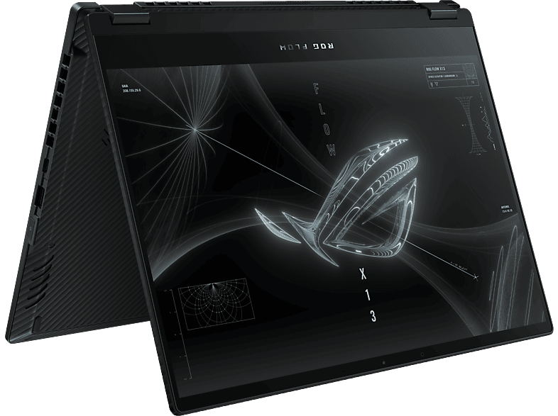 ASUS ROG Flow X13 GV301RA-LJ095W, Gaming Notebook, mit 13.4 Display Touchscreen, AMD Ryzen™ 7 6800HS Prozessor, 16 GB RAM, 512 SSD, Radeon™ 680M, Off Black, Windows 11 Home