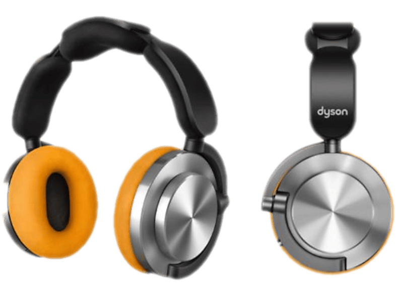 DYSON OnTrac, Over-ear Bluetooth Kopfhörer Gelb/Aluminium