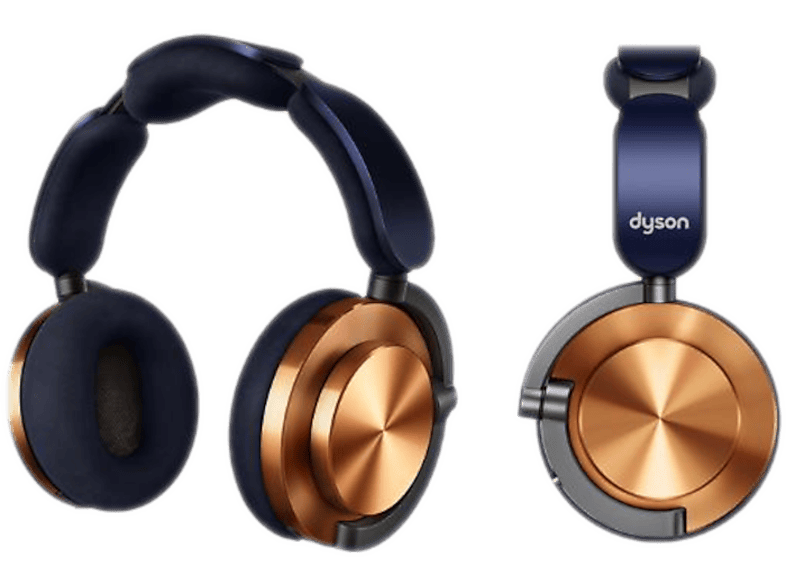 DYSON OnTrac, Over-ear Bluetooth Kopfhörer Nachtblau/Kupfer