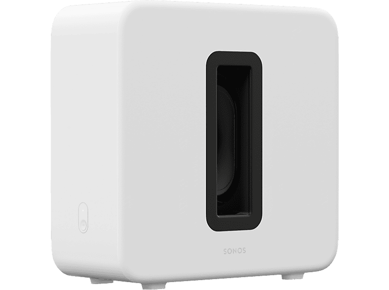 SONOS Sub 4 WLAN-Subwoofer (2 Force-Cancelling-Tieftöner, Mattweiss