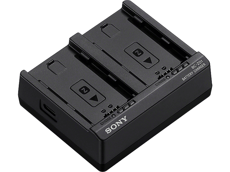 SONY BC-ZD1, Akkuladegerät, Schwarz