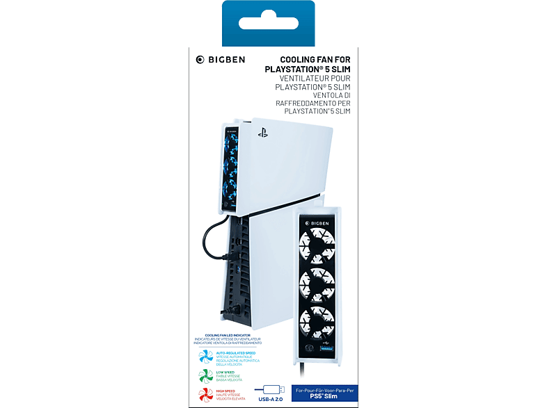 NACON BB025613, Kühllüfter für PlayStation 5 Slim, Weiss/Schwarz