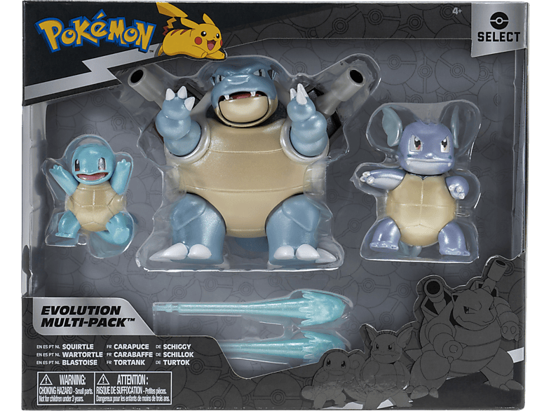JAZWARES Pokémon Select: Evolution Multi-Pack - Schiggy + Schillok Turtok (Pokémon Select) Spielfigurenset
