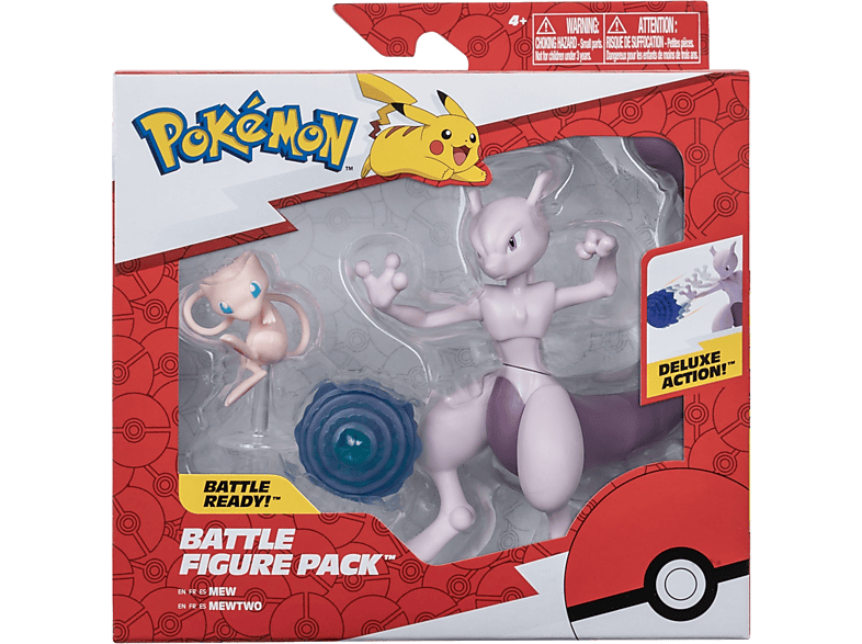 JAZWARES Pokémon Battle Figure Pack - Mew + Mewtu (Pokémon) Spielfigurenset