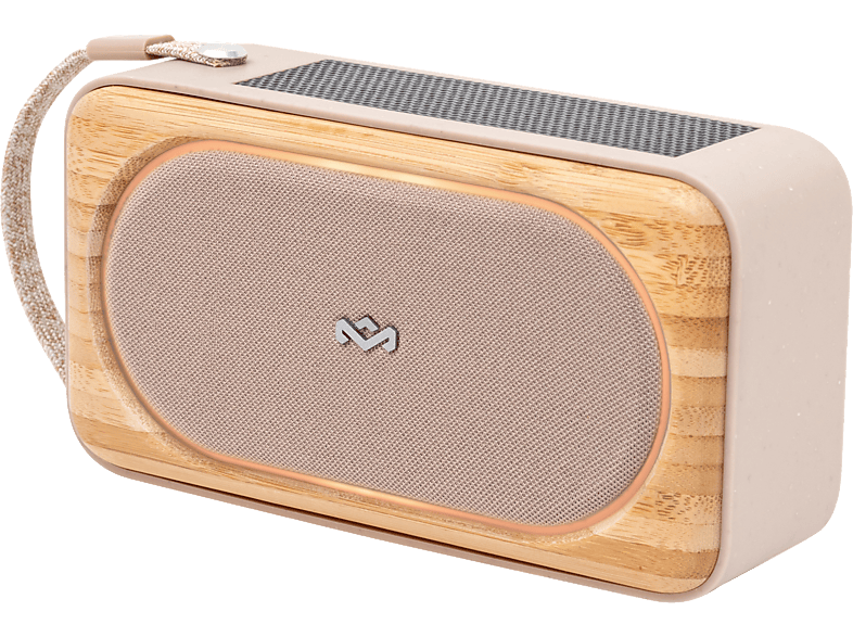 HOUSE OF MARLEY Roots Solar Bluetooth-Lautsprecher, Beige/Braun, Wasserfest