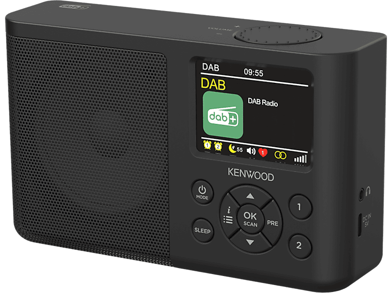 KENWOOD CR-M33DAB-B DAB+ Radio, / UKW-RDS Empfänger, DAB+, FM, Bluetooth, Schwarz