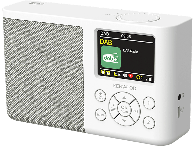 KENWOOD CR-M33DAB-W DAB+ Radio, / UKW-RDS Empfänger, DAB+, FM, Bluetooth, Weiss