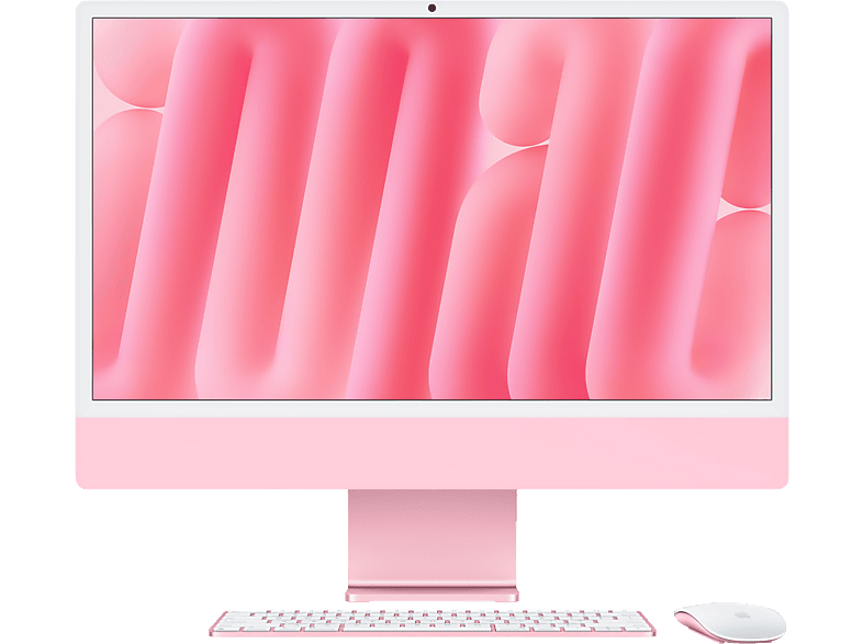 APPLE CTO iMac (2024) M4, All-in-One-PC, mit 24 Display, Apple M4 Prozessor, 32 GB RAM, 512 SSD, GPU, Pink macOS
