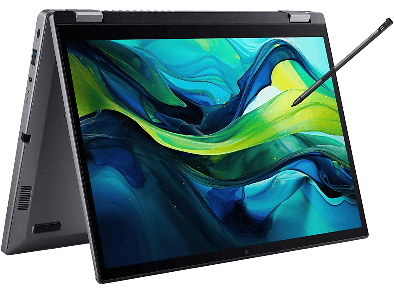 ACER Aspire Spin 14 ASP14-52MTN-72LJ, Convertible 2 in 1 Laptop, mit Display Touchscreen, Intel® Core™ Ultra 7 Prozessor 155U (12 MB Cache, bis zu 4.80 GHz), 32 GB RAM, TB SSD, Onboard Graphics, Steel Gray, Windows 11 Home