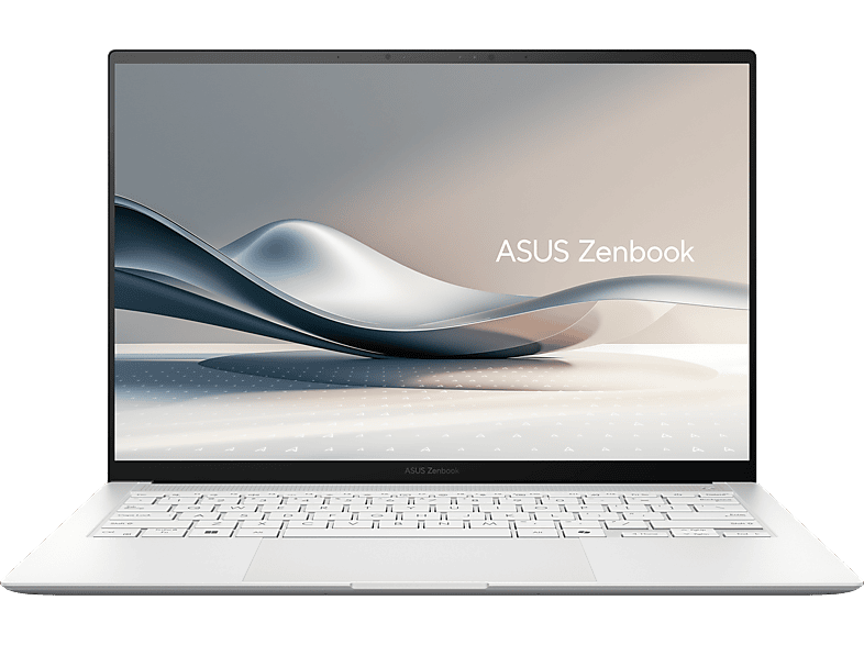 ASUS Zenbook S 14 UX5406SA-PV183W, Notebook, mit Display, Intel® Core™ Ultra 7 258V Prozessor (12 MB Cache, bis zu 4.80 GHz), 32 GB RAM, 1 TB SSD, Arc™ Onboard Graphics, Scandinavian White, Windows 11 Home