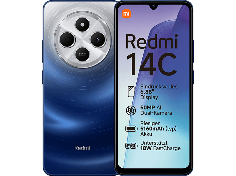 XIAOMI Redmi 14C 128 GB Starry Blue Dual SIM