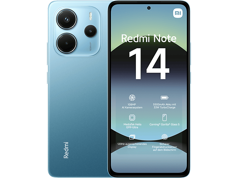 XIAOMI Redmi Note 14 4G 128 GB Ocean Blue Dual SIM