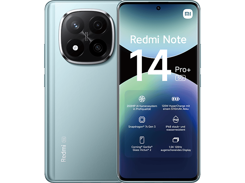 XIAOMI Redmi Note 14 Pro+ 5G 256 GB Frost Blue Dual SIM
