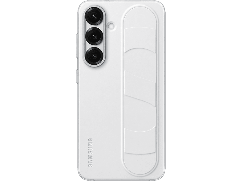 SAMSUNG Standing Grip Case, Backcover, Samsung, Galaxy S25, Weiss