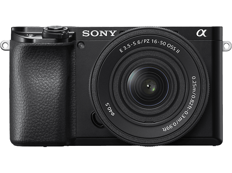 SONY Alpha 6100 Body + E PZ 16-50 mm F3.5-5.6 OSS II I APS-C Systemkamera mit Objektiv 16 - 50 (Schwarz)