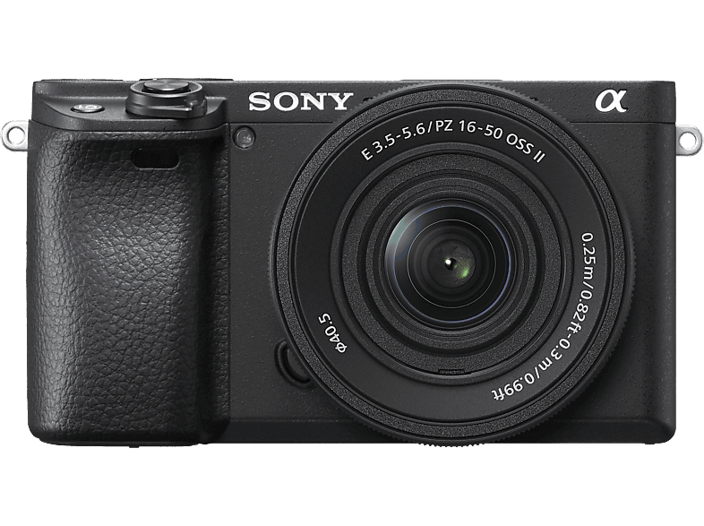 SONY Alpha 6400 Body + E PZ 16-50 mm F3.5-5.6 OSS II I APS-C Systemkamera mit Objektiv 16– 50 (Schwarz)