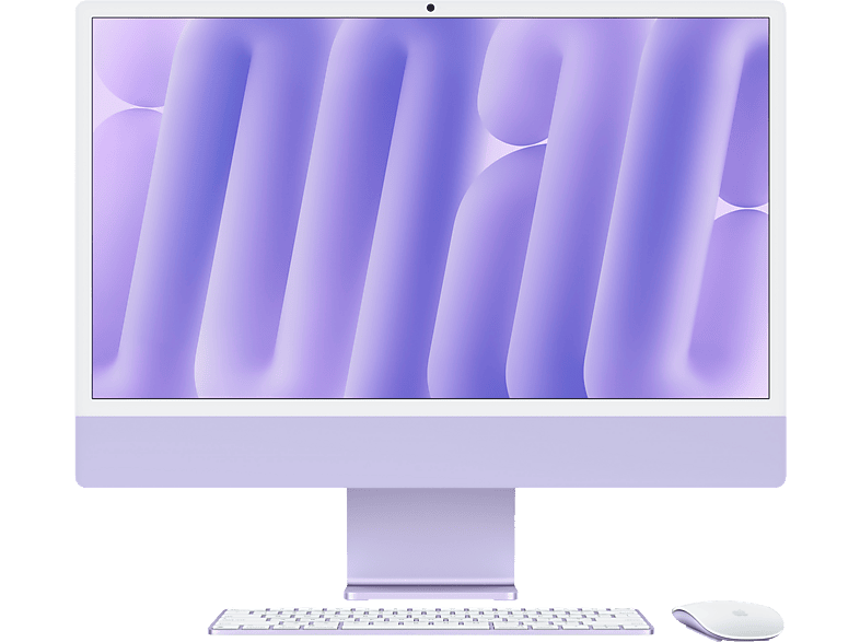 APPLE CTO iMac (2024) M4, All-in-One-PC, mit 24 Display, Apple M4 Prozessor, 16 GB RAM, 512 SSD, GPU, Purple macOS