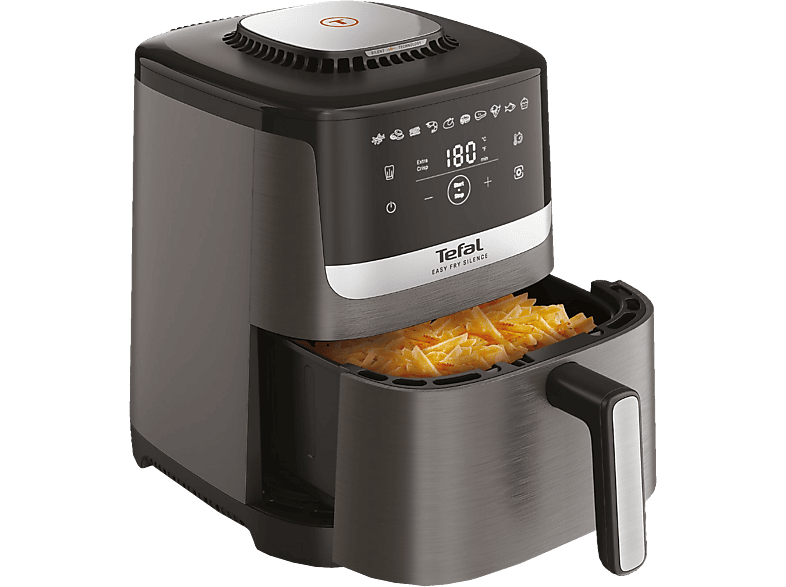 TEFAL Easy Fry Silence (EY551H) Heissluftfritteuse Dunkelgrau/Schwarz