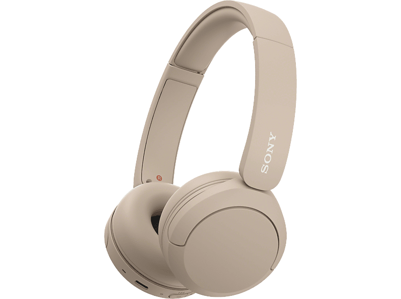 SONY WH-CH520, On-ear Bluetooth Kopfhörer Beige