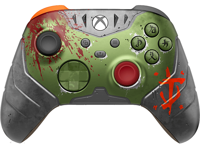 MICROSOFT Xbox DOOM: The Dark Ages Limited Edition Wireless Controller Grün/Grau/Braun für Series X, S, One, PC, Android, iOS