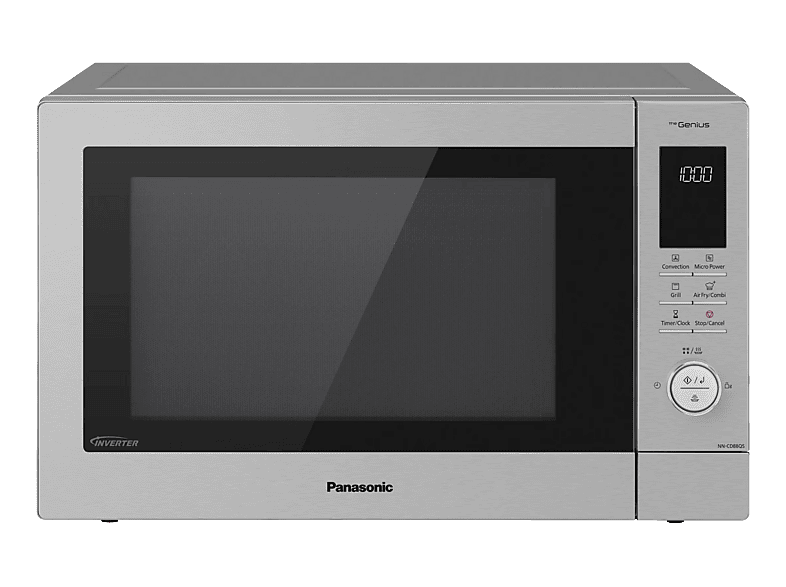PANASONIC NN-CH3-CD88-PACK, Mikrowelle mit Grillfunktion (1000 W, Grillfunktion, Heißluftfunktion)
