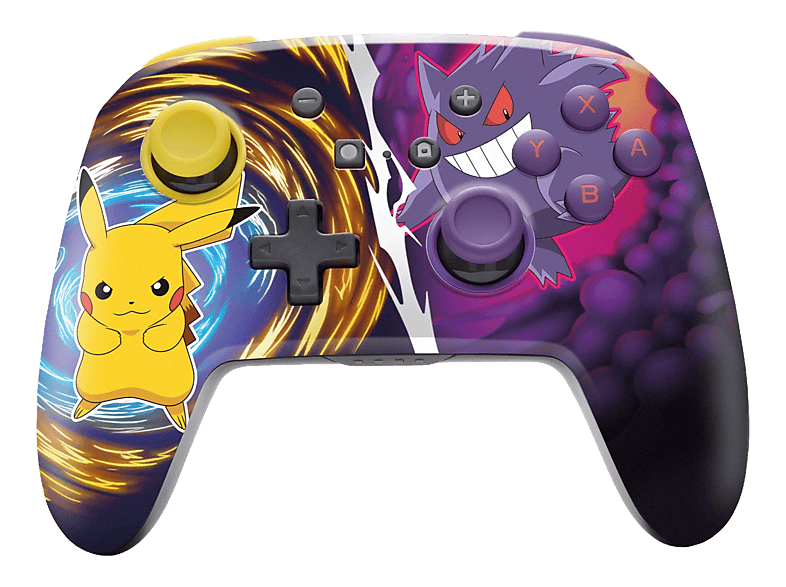 POWERA Nintendo Switch Enhanced - Pikachu vs. Gengar Wireless Controller Mehrfarbig für 2, Switch, OLED, Lite
