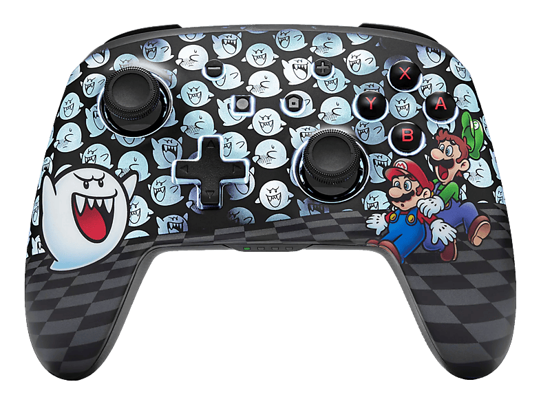 POWERA Nintendo Switch Enhanced mit Lumectra - Mario Peek-A-Boo Wireless Controller Mehrfarbig für 2, Switch, OLED, Lite