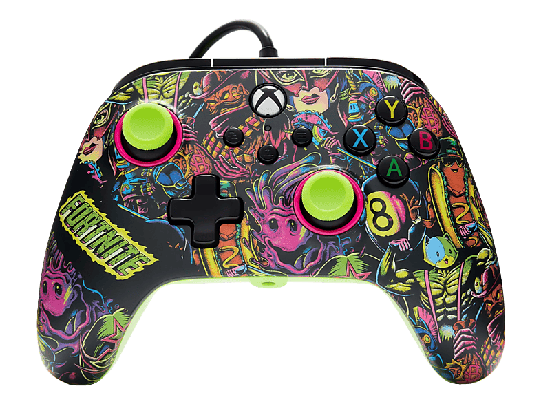 POWERA Advantage Plus Wired: Fortnite Glow Controller Mehrfarbig für Xbox Series X, S, One, PC